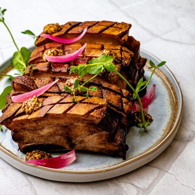 Juletapas ribbe, gravlaks, waldorf +++